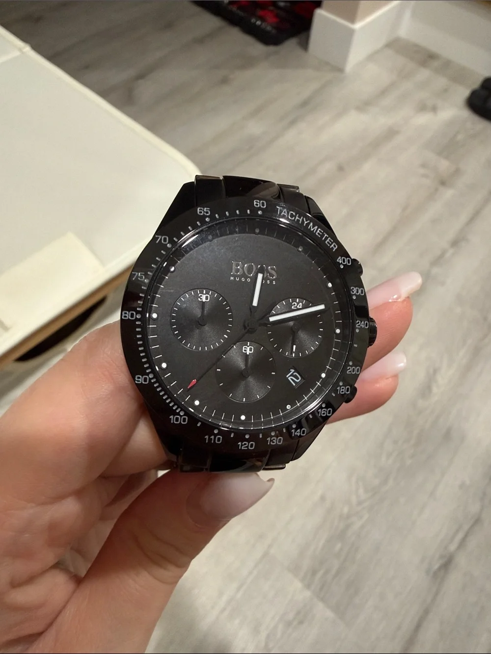 Hugo Boss Black Stainless Chronograph Bracelet Watch